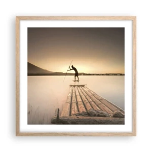 Poster in light oak frame - Before Rest - 50x50 cm