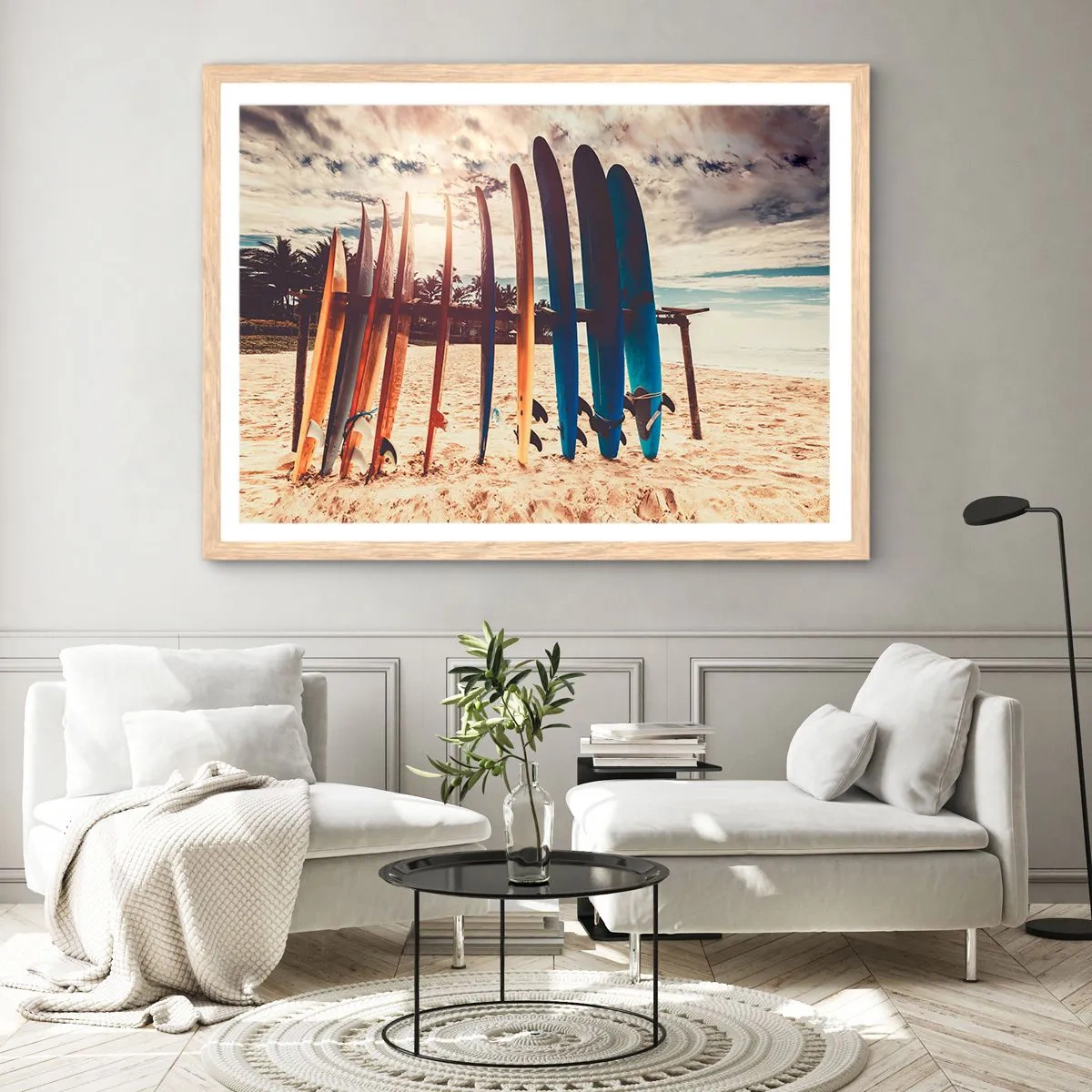 Poster in light oak frame - Goodnight, See You Tomorrow - 91x61 cm