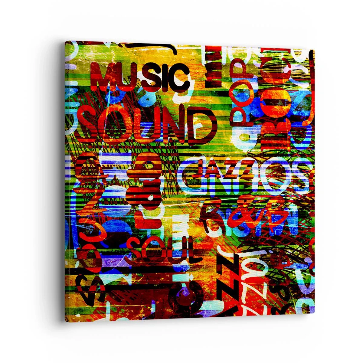 Canvas picture - All Colours of Sound - 40x40 cm
