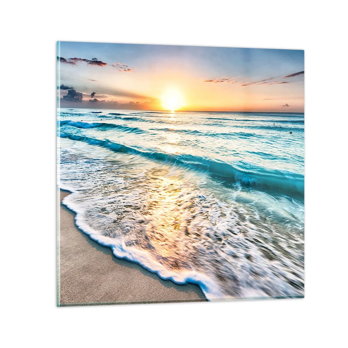 Glass picture - Sunset View - 70x70 cm