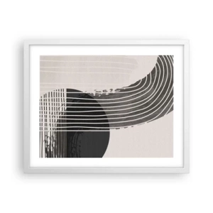 Poster in white frmae - There and Back - 50x40 cm