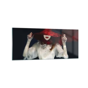 Glass picture - Mysterious Woman - 120x50 cm