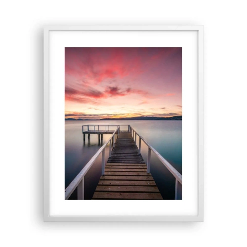 Poster in white frmae - Mild Flame of an Evening - 40x50 cm