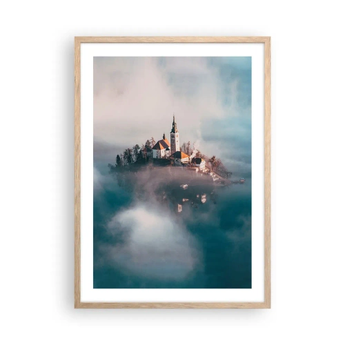 Poster in light oak frame - Island of Dreams - 50x70 cm
