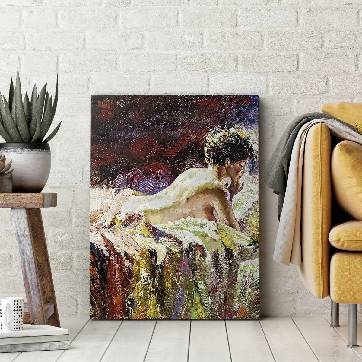 Canvas picture - Thoughtful Venus - 65x120 cm