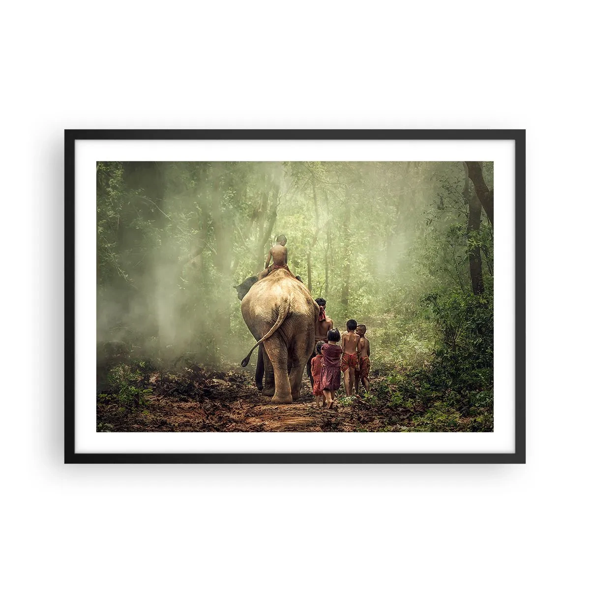Poster in black frame - New Jungle Book - 70x50 cm