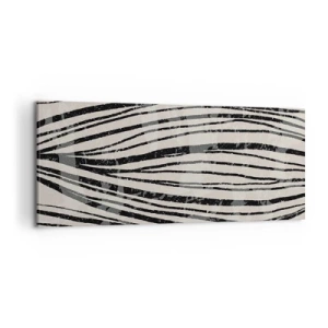 Canvas picture - Spillover of Lines - 100x40 cm