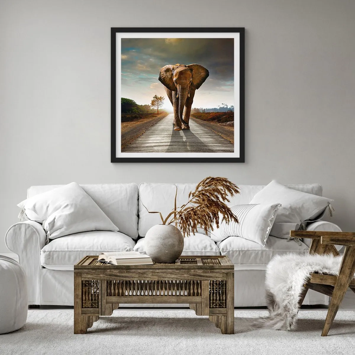 Poster in black frame - Not in a China Shop - 60x60 cm