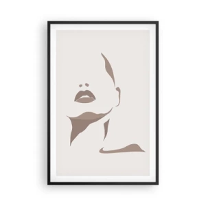 Poster in black frame - Created with Light and Shadow - 61x91 cm