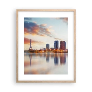 Poster in light oak frame - Monumental Peace of Paris - 40x50 cm