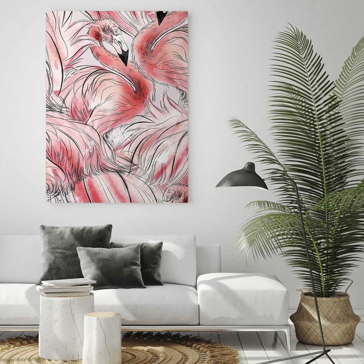 Glass picture - Bird Corps de Ballet - 80x120 cm