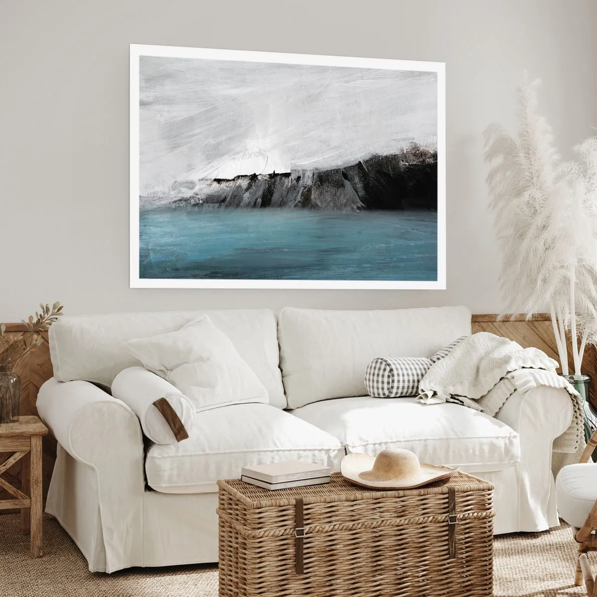 Poster - Water-Earth: Clash of Elements - 91x61 cm