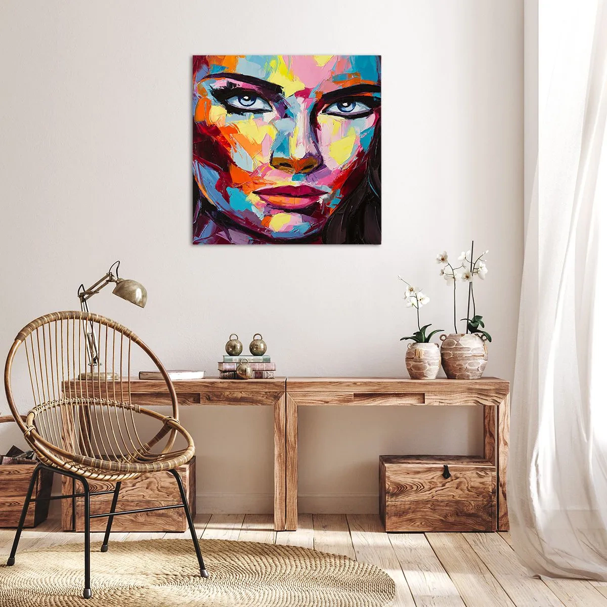 Canvas picture - Soul Is Also Colourful - 50x50 cm
