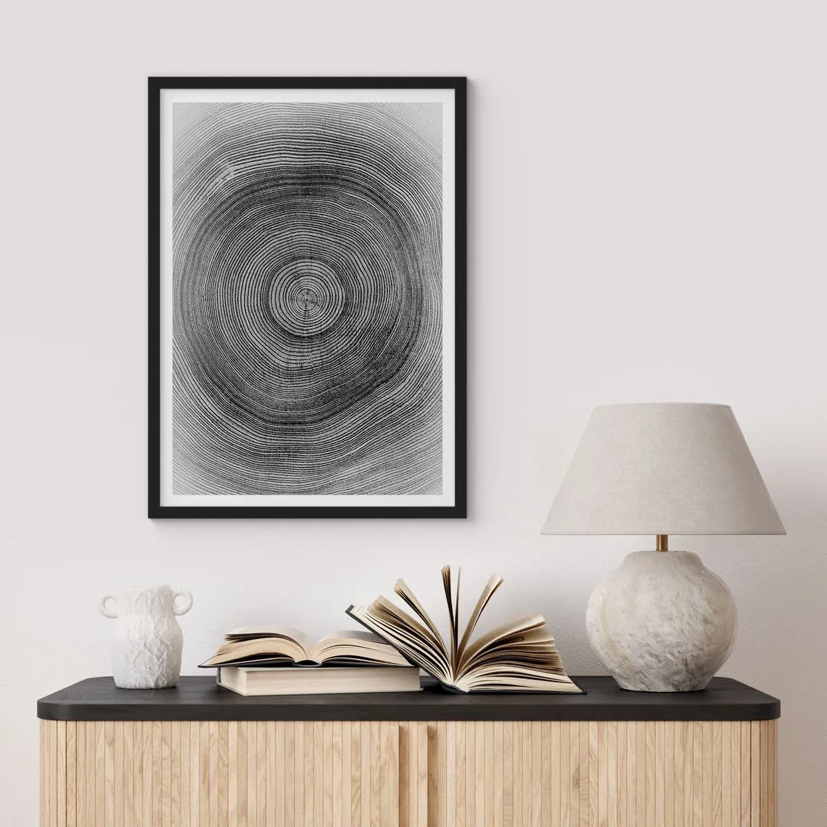 Poster in black frame - Sign of the Time - 61x91 cm