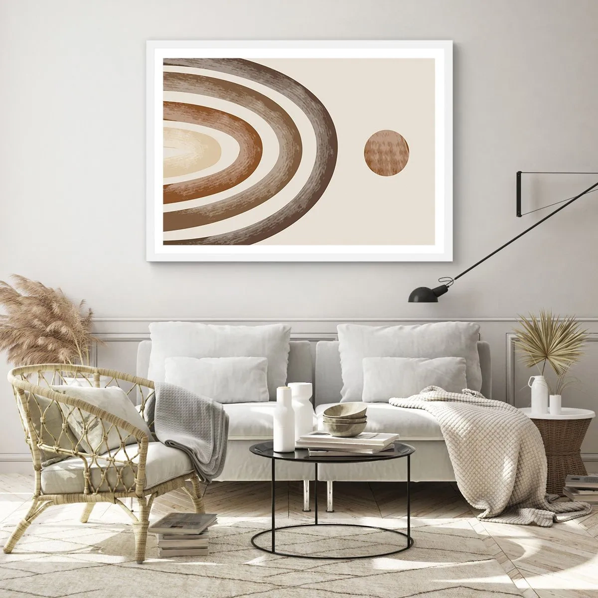 Poster in white frmae - In a Distant Galaxy - 70x50 cm
