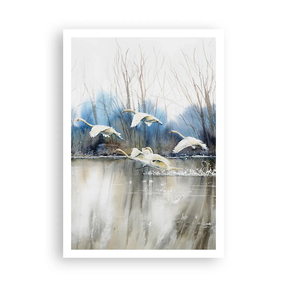 Poster - Like in a Fairy Tale about Wild Swans - 70x100 cm