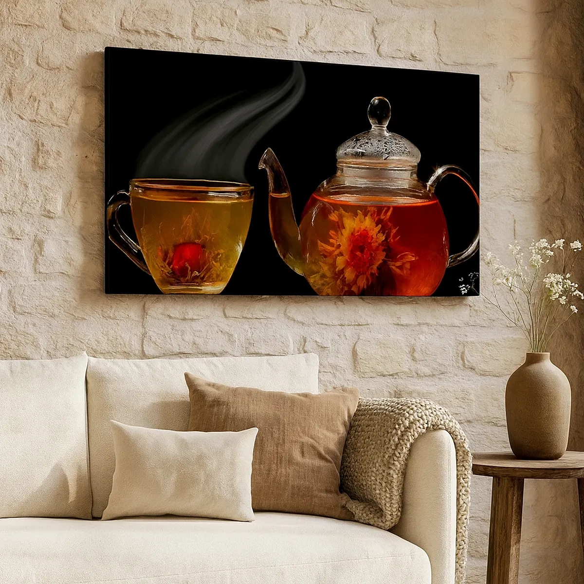 Canvas picture - Magic and Art of Tea Making - 30x30 cm