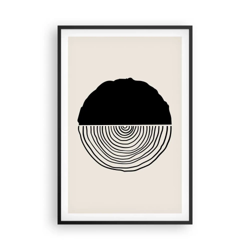 Poster in black frame - Half-half - 61x91 cm