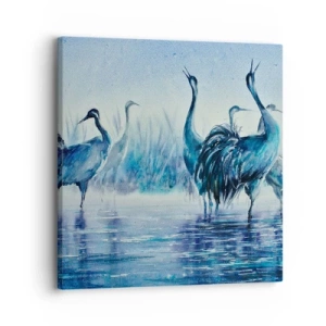Canvas picture - Morning Encounter - 30x30 cm
