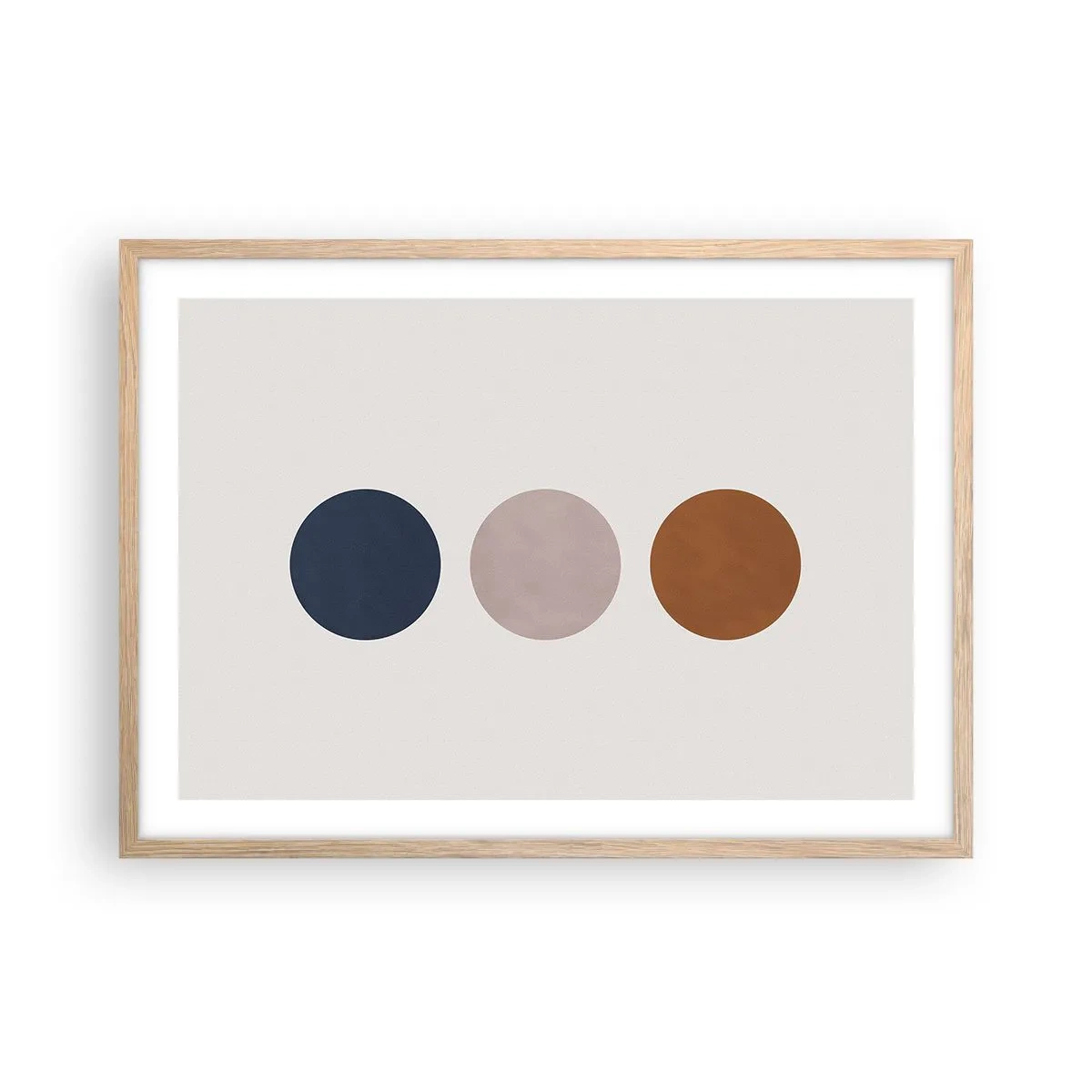 Poster in light oak frame - Symbol of Perfection - 70x50 cm