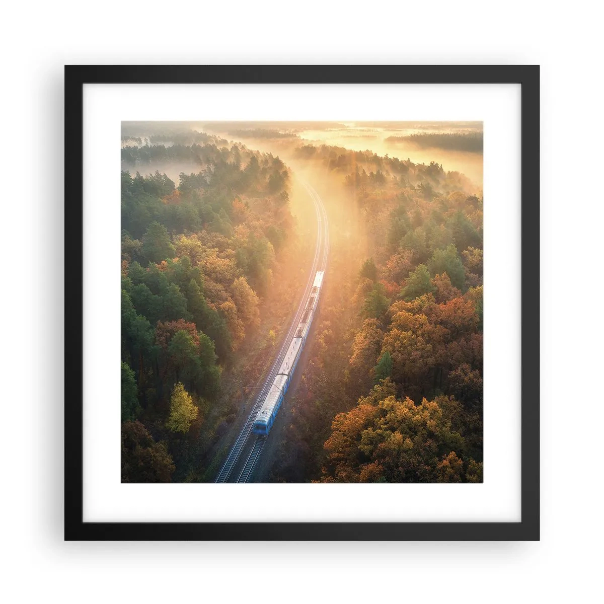 Poster in black frame - Autumn Trip - 40x40 cm