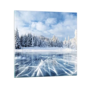 Glass picture - Dazling and Crystalline View - 50x50 cm