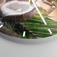 Clock face with lines