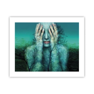 Poster - Submerged in Blue - 50x40 cm