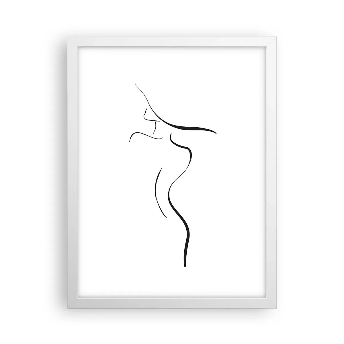 Poster in white frmae - Elusive Like a Wave - 30x40 cm
