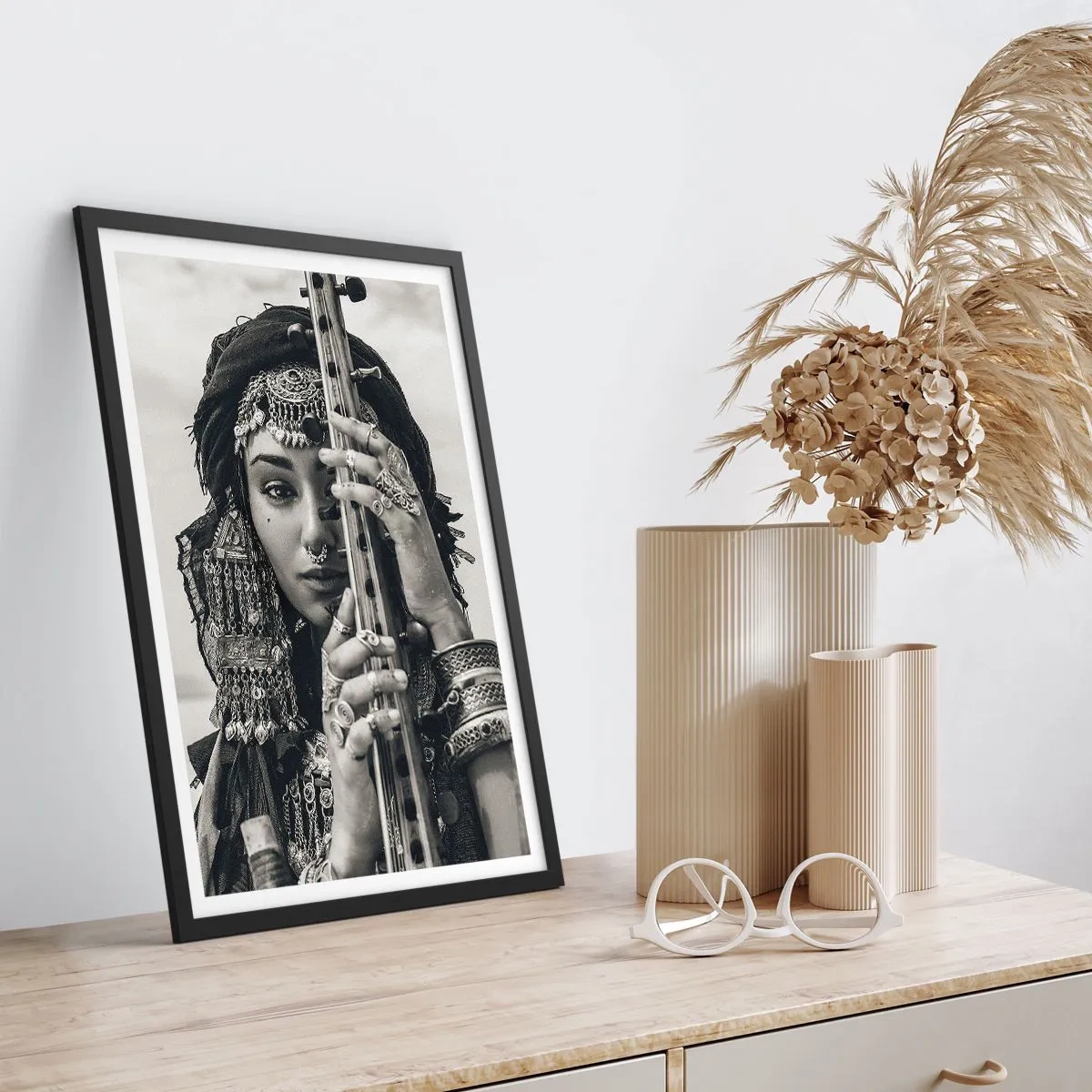 Poster in black frame - Only Music of the Orient - 30x40 cm