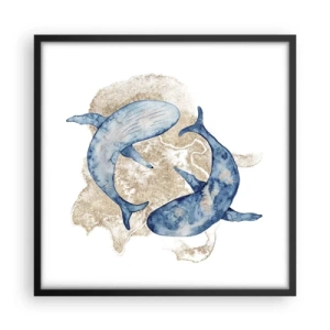 Poster in black frame - Frendship or Love? - 50x50 cm