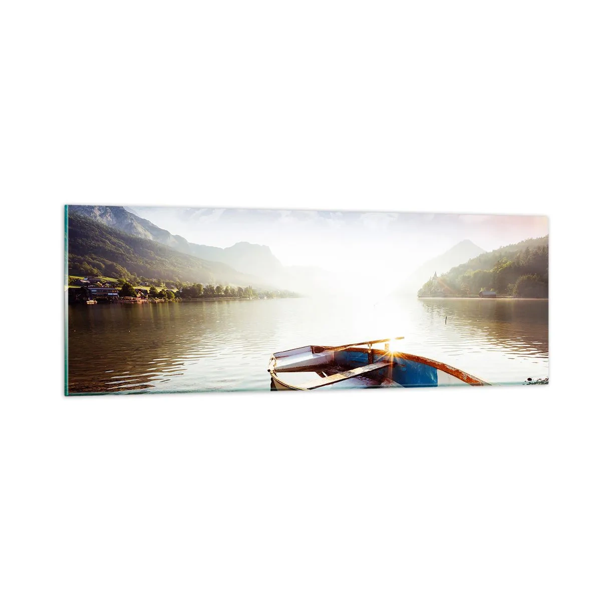 Glass picture - By the Great, Clear Waters - 90x30 cm