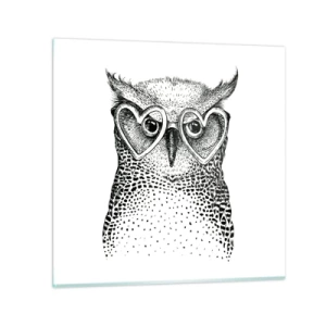 Glass picture - Wise And With Love - 40x40 cm