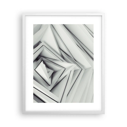 Poster in white frmae - Acute Angles Budding - 40x50 cm