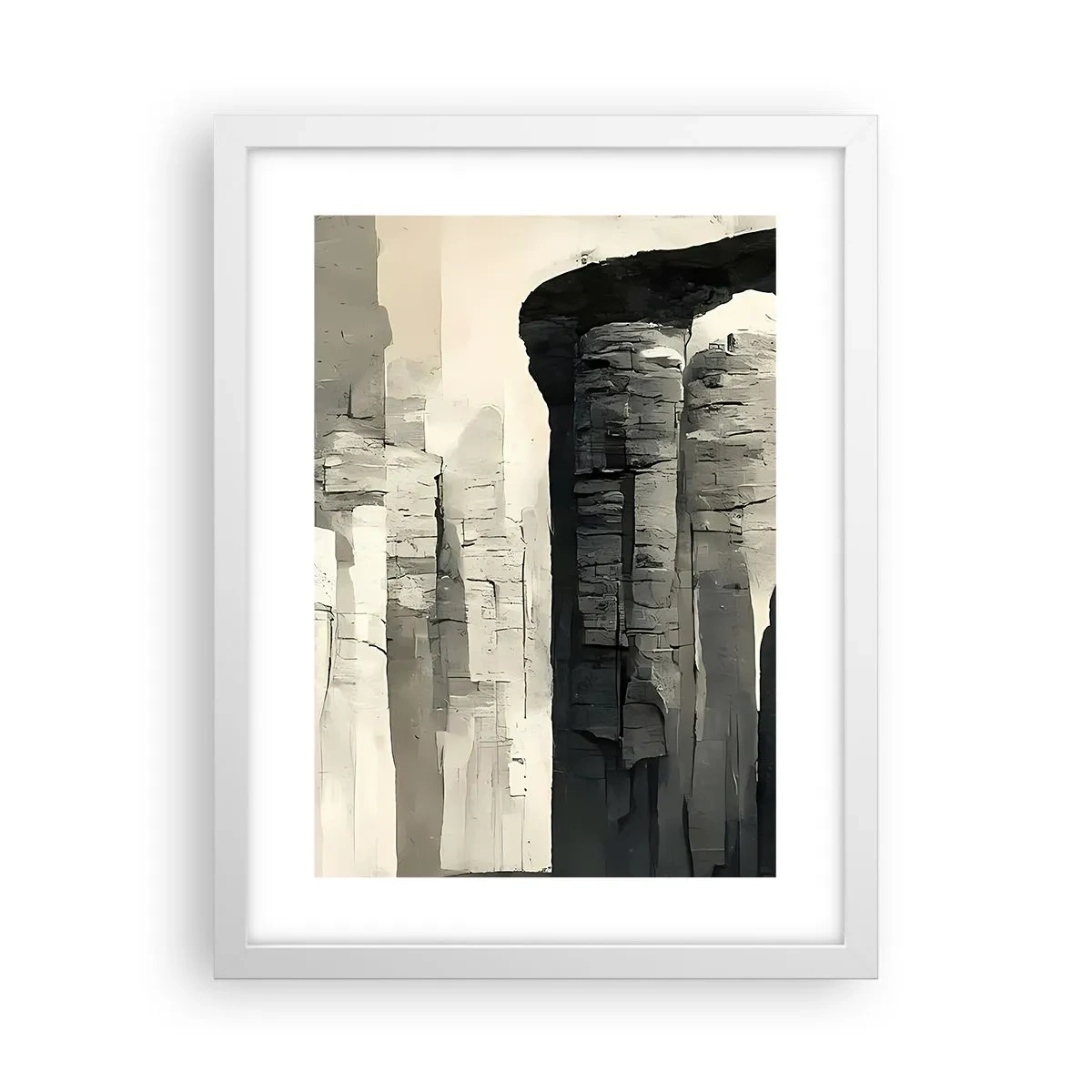 Poster in white frmae - Majesty of Antiquity - 30x40 cm