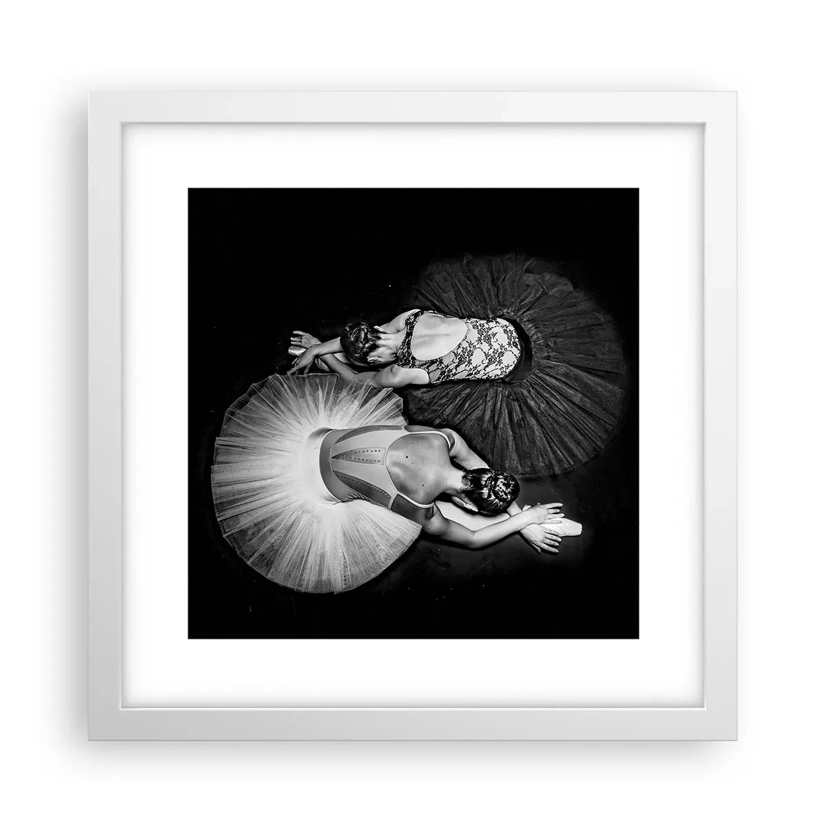 Poster in white frmae - Yin and Yang - Ideal Balance - 30x30 cm