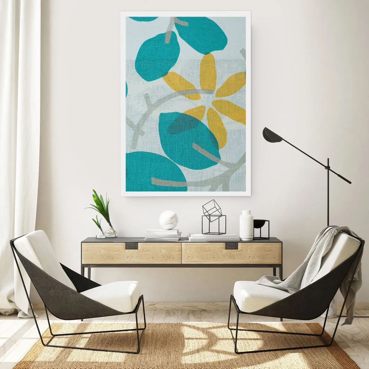 Poster - Among Azure Leaves - 30x40 cm