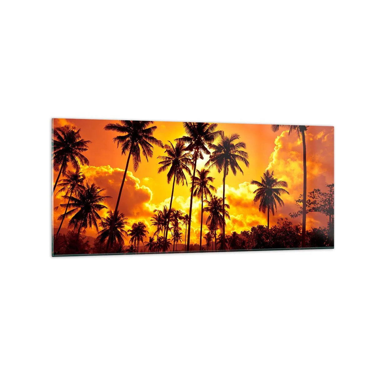 Glass picture - Blazing Sun - 120x50 cm