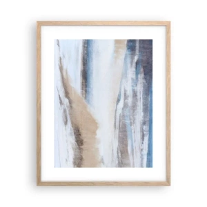 Poster in light oak frame - Winter Composition - 40x50 cm