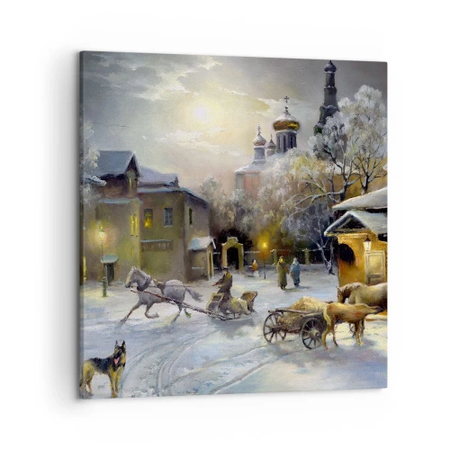 Canvas picture - Magic of Russian Winter - 50x50 cm