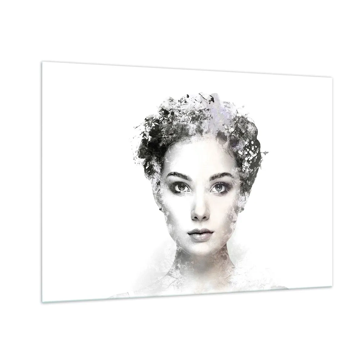 Glass picture - Extremely Stylish Portrait - 100x70 cm