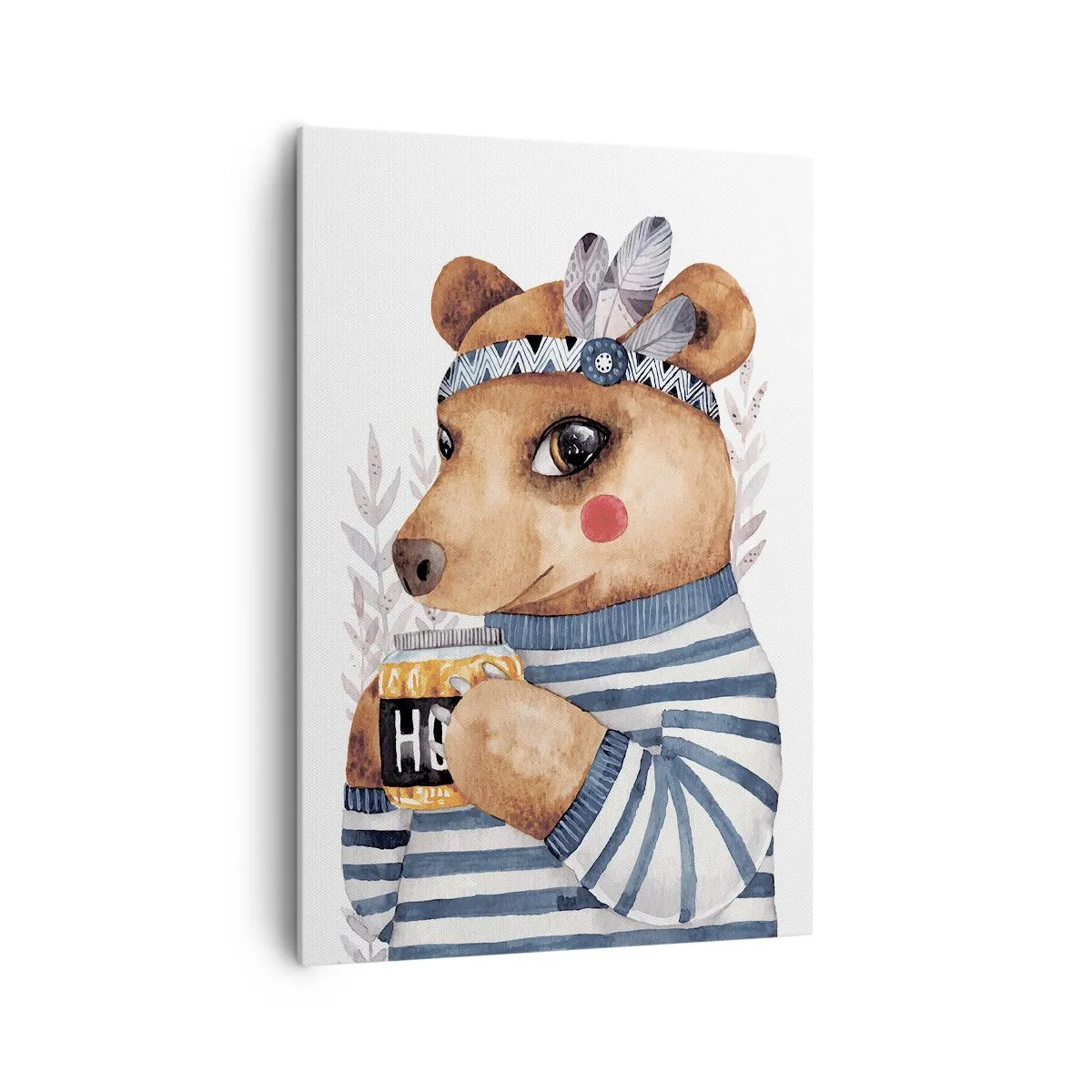 Canvas picture - Sweet Lady Bear - 70x100 cm