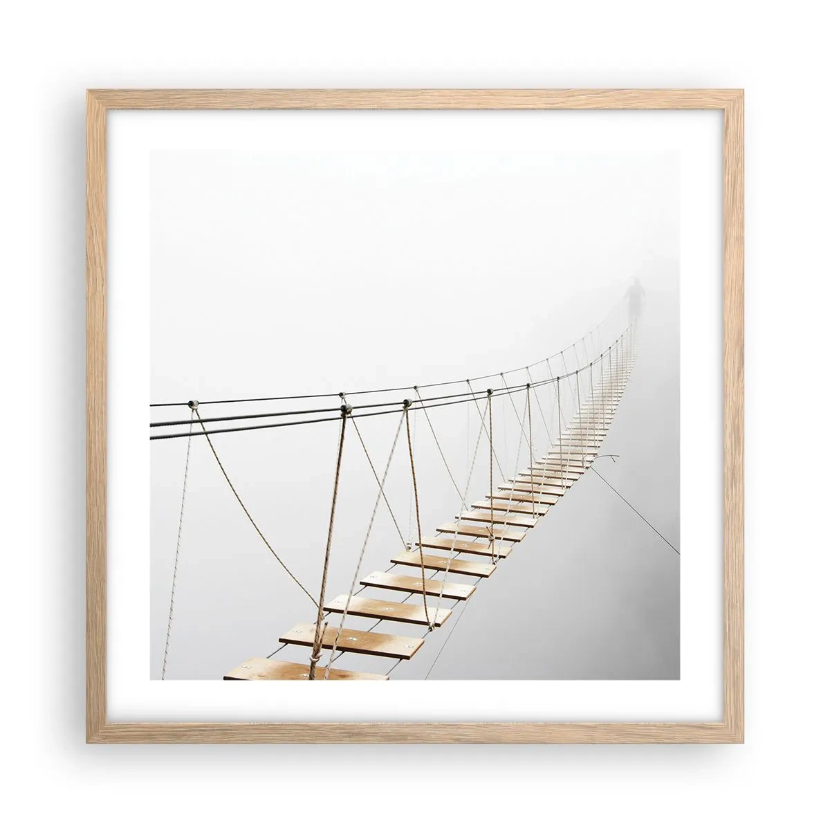 Poster in light oak frame - Where Did He Take You? - 50x50 cm