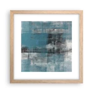 Poster in light oak frame - Water and Air - 30x30 cm