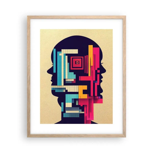 Poster in light oak frame - New Ties - 40x50 cm