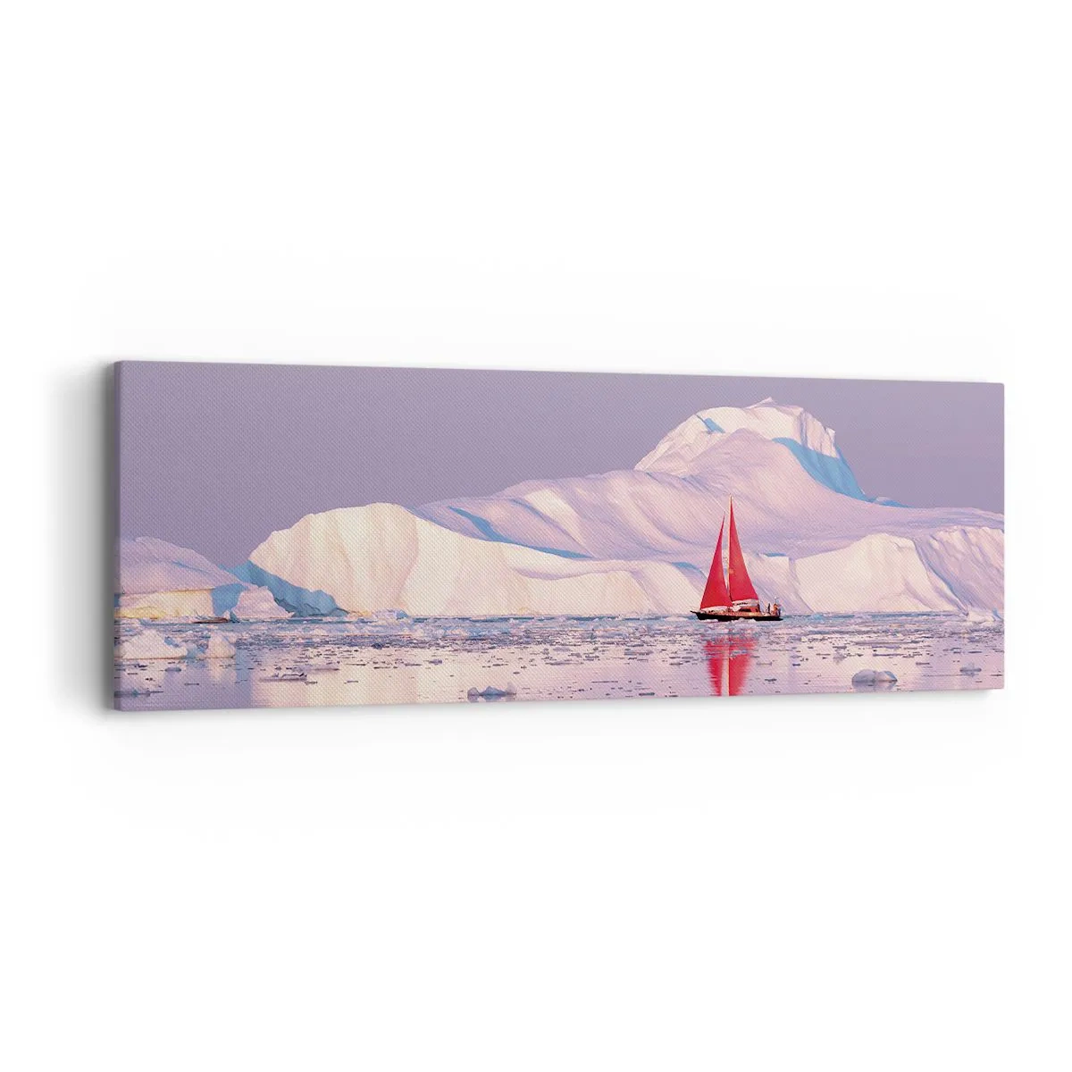 Canvas picture - Heat of the Sail, Cold of the Ice - 90x30 cm