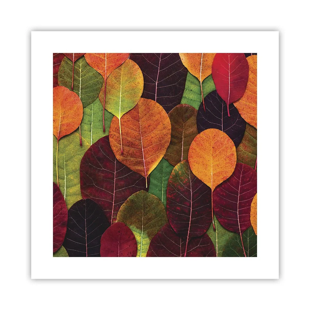 Poster - Autumn Mosaics - 40x40 cm