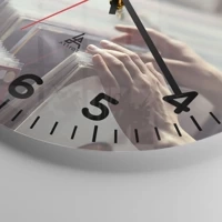 Clock face with numbers