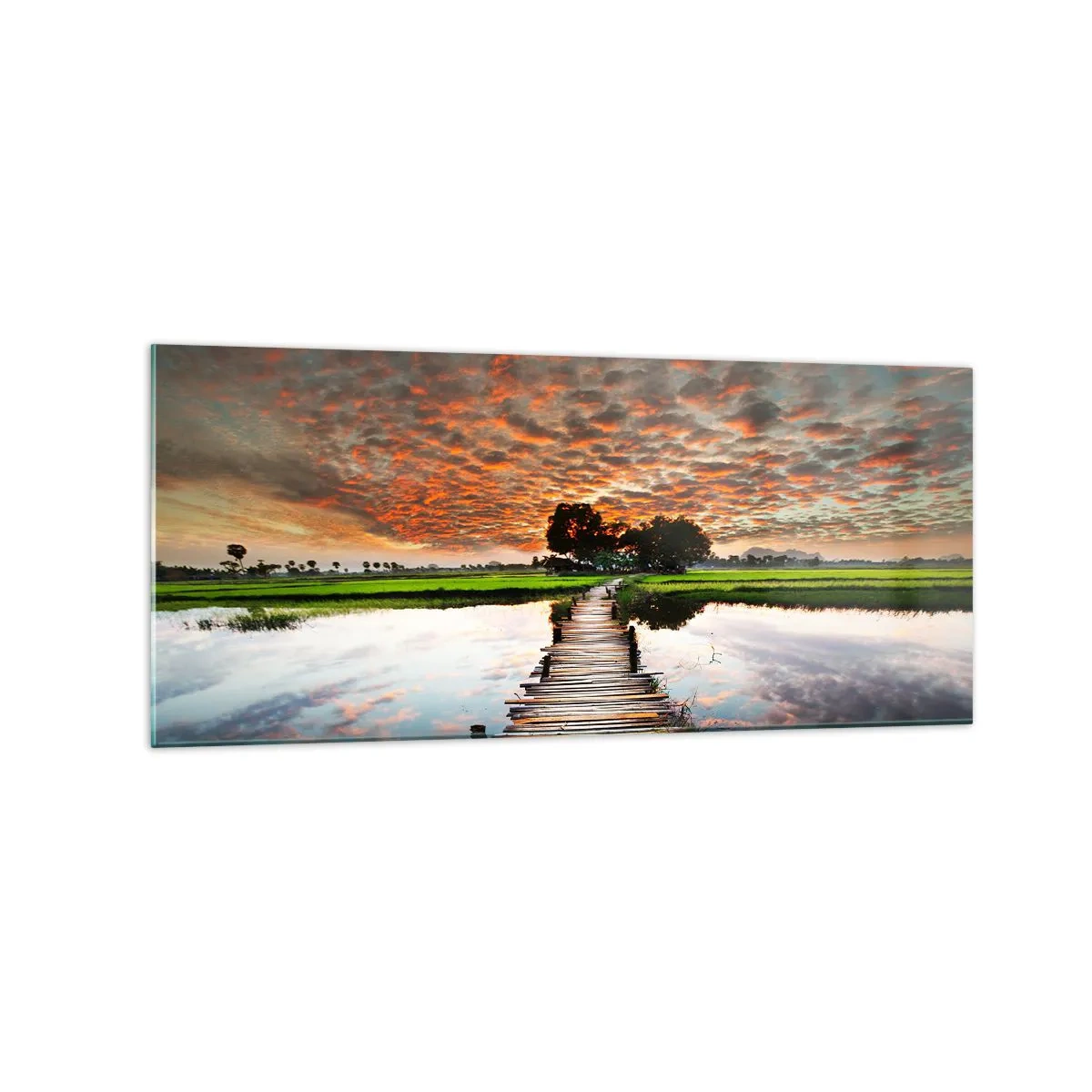 Glass picture - Spread Your Arms and Breathe - 120x50 cm
