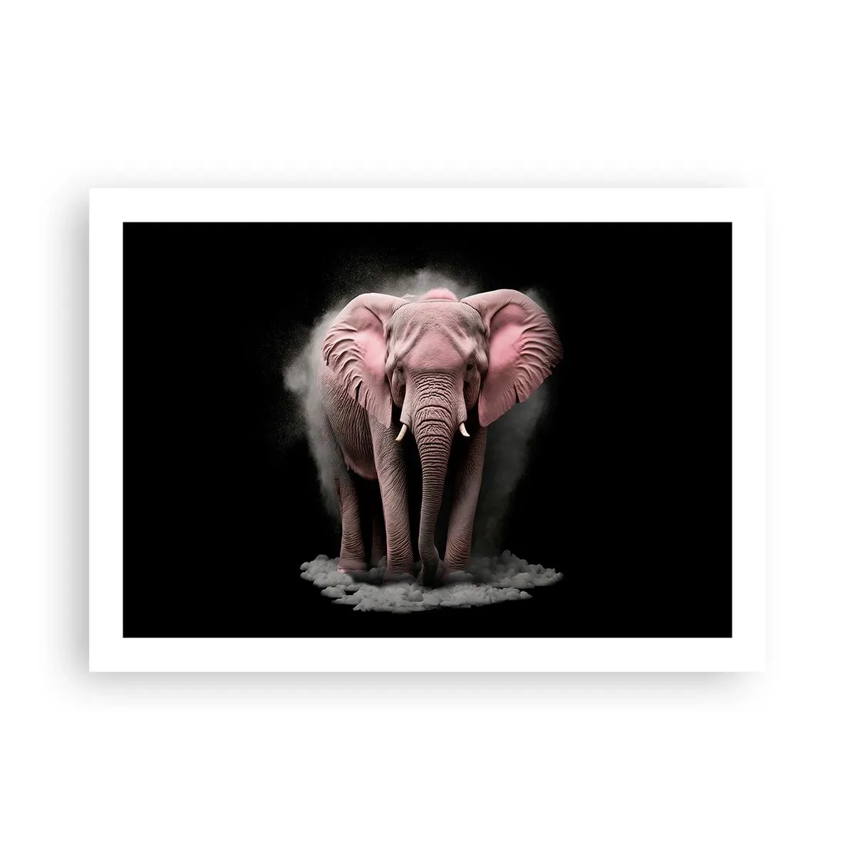 Poster - Don't Think About a Pink Elephant! - 70x50 cm